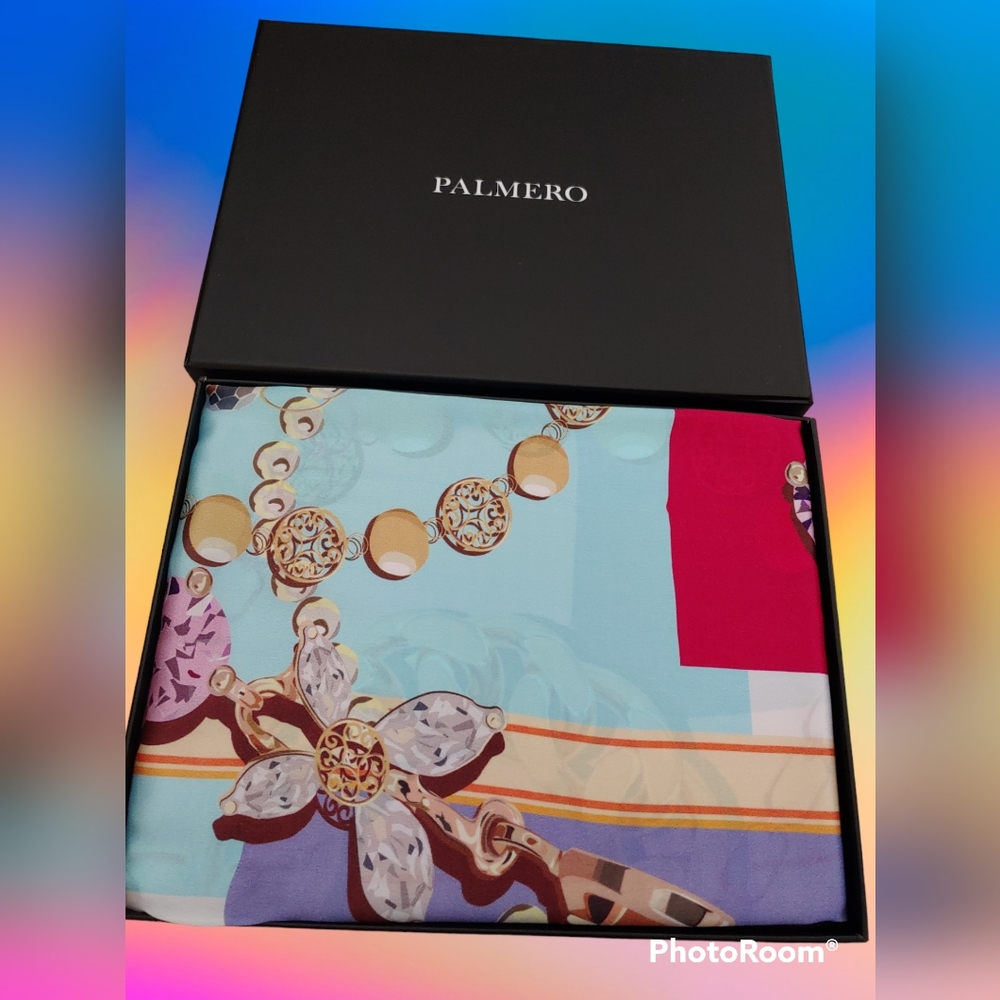 100% Pure Silk treasure trove silk scarf